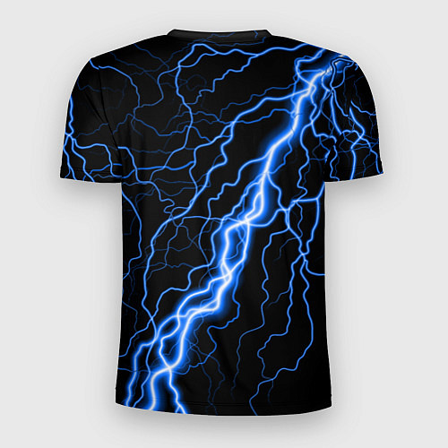 Мужская спорт-футболка Радужные друзья Синий молния / 3D-принт – фото 2