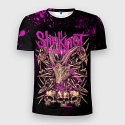 Мужская спорт-футболка Slipknot pink