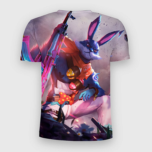 Мужская спорт-футболка Free Fire - Кролик / 3D-принт – фото 2