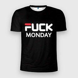 Мужская спорт-футболка Fuck monday - antibrand, fila