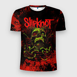 Мужская спорт-футболка Slipknot череп