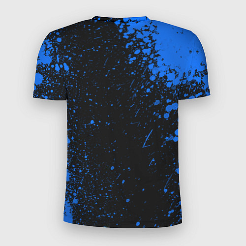 Мужская спорт-футболка Радужные друзья Синий - брызги краски / 3D-принт – фото 2