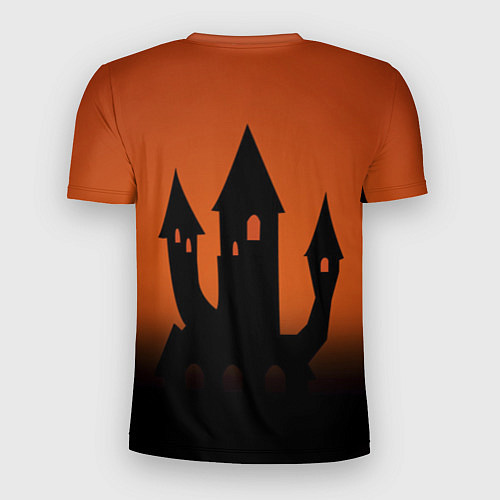 Мужская спорт-футболка Halloween - замок ведьм / 3D-принт – фото 2