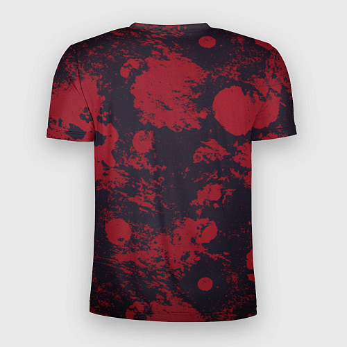 Мужская спорт-футболка Slipknot dark red / 3D-принт – фото 2