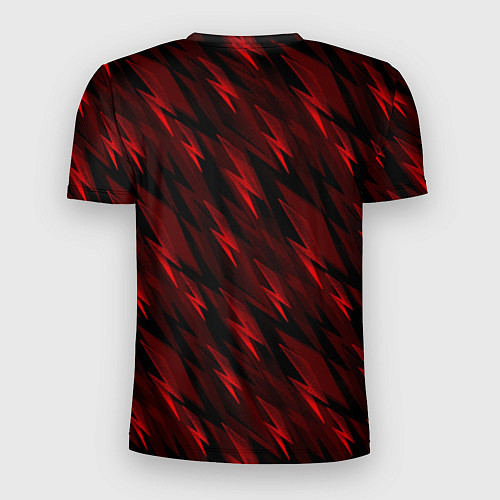 Мужская спорт-футболка Slipknot красные молнии / 3D-принт – фото 2
