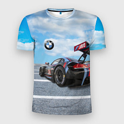 Футболка спортивная мужская BMW racing team - Motorsport - M Performance, цвет: 3D-принт