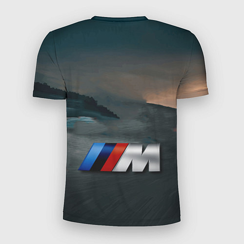 Мужская спорт-футболка Бэха на ночной гоночной трассе - M Performance / 3D-принт – фото 2