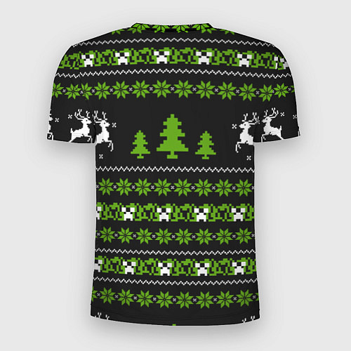 Мужская спорт-футболка Новогодний свитер - Крипер / 3D-принт – фото 2