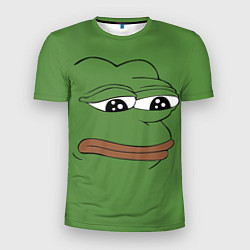 Мужская спорт-футболка Лягушонок Pepe грустит