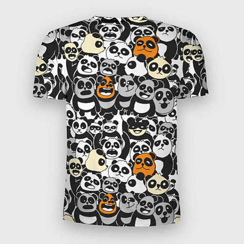 Мужская спорт-футболка Злобные панды / 3D-принт – фото 2