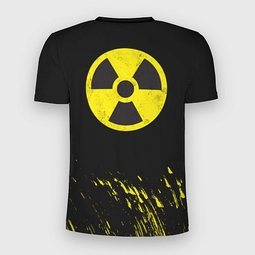 Мужская спорт-футболка Radiation - радиационная опасность / 3D-принт – фото 2