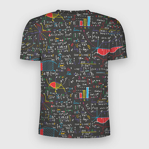 Мужская спорт-футболка Шпаргалка по математике с формулами / 3D-принт – фото 2