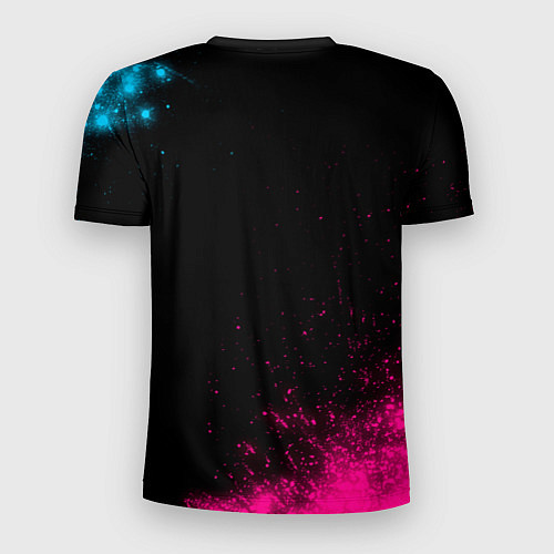 Мужская спорт-футболка Chelsea - neon gradient / 3D-принт – фото 2