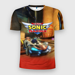 Мужская спорт-футболка Team Sonic racing - hedgehog - video game