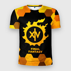 Мужская спорт-футболка Final Fantasy - gold gradient