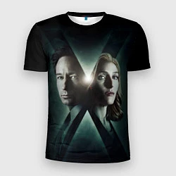 Футболка спортивная мужская X - Files, цвет: 3D-принт