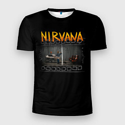 Мужская спорт-футболка Nirvana отрывок