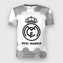 Футболка спортивная мужская Real Madrid sport на светлом фоне, цвет: 3D-принт