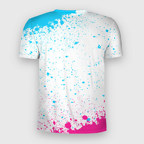 Мужская спорт-футболка Inter neon gradient style / 3D-принт – фото 2