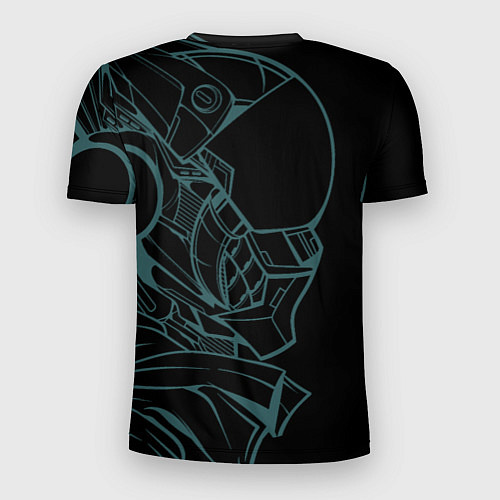 Мужская спорт-футболка Киберпанк робот в куртке / 3D-принт – фото 2