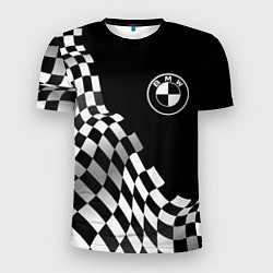Мужская спорт-футболка BMW racing flag