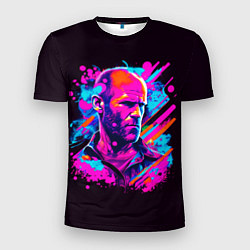 Мужская спорт-футболка Jason Statham - pop art