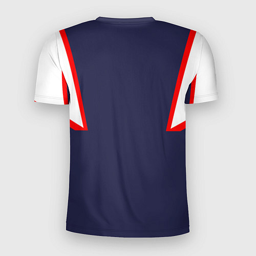 Мужская спорт-футболка FIRM с белыми плечами / 3D-принт – фото 2