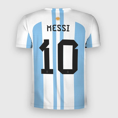 Мужская спорт-футболка Месси Аргентина ЧМ 2022 / 3D-принт – фото 2