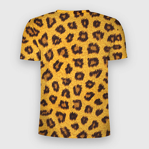 Мужская спорт-футболка Текстура леопарда / 3D-принт – фото 2