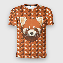 Мужская спорт-футболка Милая красная панда