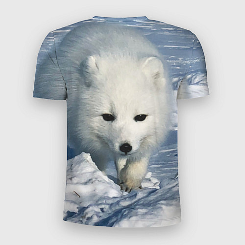 Мужская спорт-футболка Песец / 3D-принт – фото 2