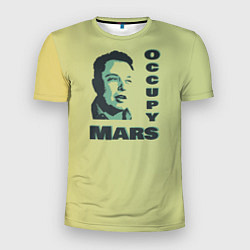 Мужская спорт-футболка Илон маск оккупант Марса