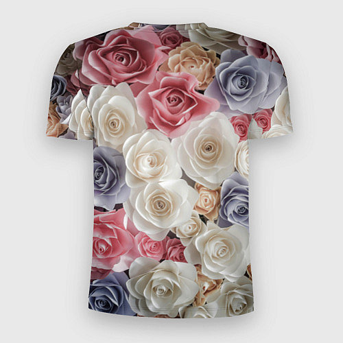 Мужская спорт-футболка Цветы роз / 3D-принт – фото 2