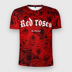 Мужская спорт-футболка Красный розы