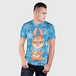 Футболка спортивная мужская Морковный кофе, цвет: 3D-принт — фото 2