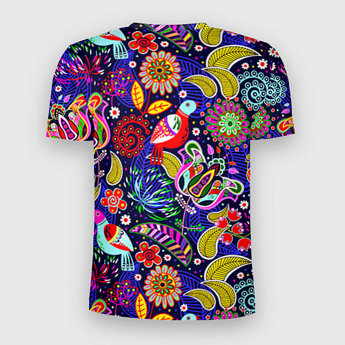 Мужская спорт-футболка Multicolored floral patterns / 3D-принт – фото 2