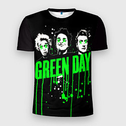 Мужская спорт-футболка Green day paint