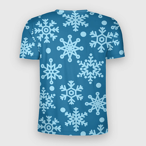 Мужская спорт-футболка Blue snow / 3D-принт – фото 2