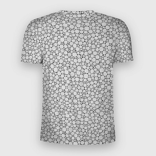 Мужская спорт-футболка Круги штрихованные / 3D-принт – фото 2