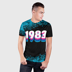Футболка спортивная мужская Made in 1983: vintage art, цвет: 3D-принт — фото 2