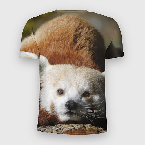 Мужская спорт-футболка Красная панда ждёт / 3D-принт – фото 2