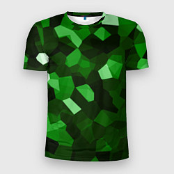 Футболка спортивная мужская Коллекция зеленых изумрудов, цвет: 3D-принт