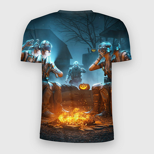 Мужская спорт-футболка PUBG Halloween / 3D-принт – фото 2