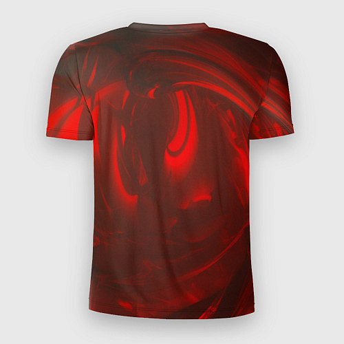 Мужская спорт-футболка Темно красные волны / 3D-принт – фото 2