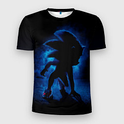 Мужская спорт-футболка Sonic - dark theme