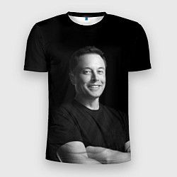 Мужская спорт-футболка Илон Маск, портрет