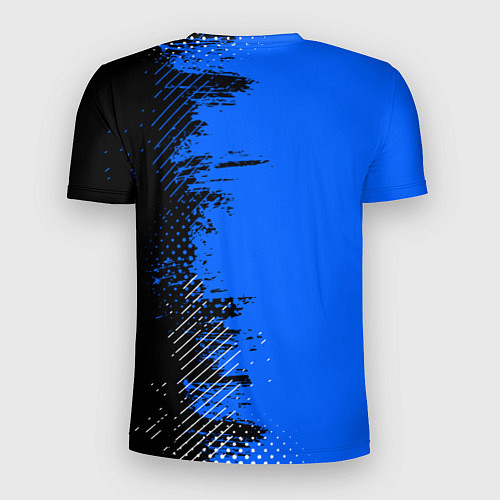 Мужская спорт-футболка Соник на синем фоне / 3D-принт – фото 2