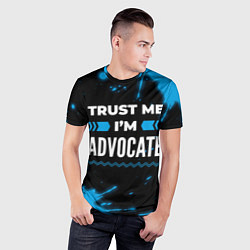 Футболка спортивная мужская Trust me Im advocate dark, цвет: 3D-принт — фото 2