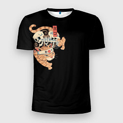 Футболка спортивная мужская Samurai cat, цвет: 3D-принт