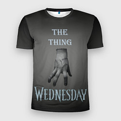 Мужская спорт-футболка Вещь Уэнсдей Аддамс, градиент